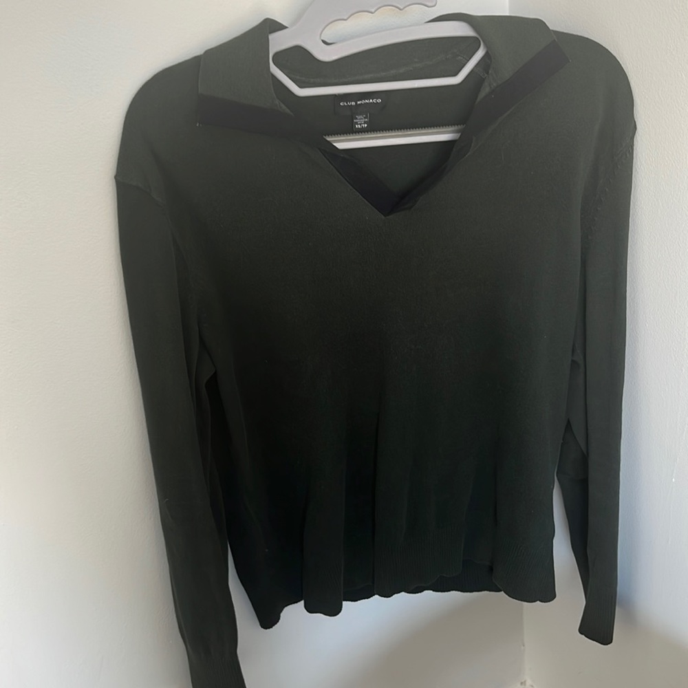 Club Monaco green sweater